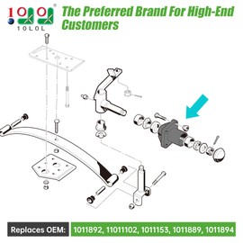 10L0L Golf Cart Front Wheel Hub Assembly for Club Car DS G&E 1974-2003, 2 Pack with Bearing Seals Kit, Replace OEM 1011892, 11011102, 1011153, 1011889, 1011894