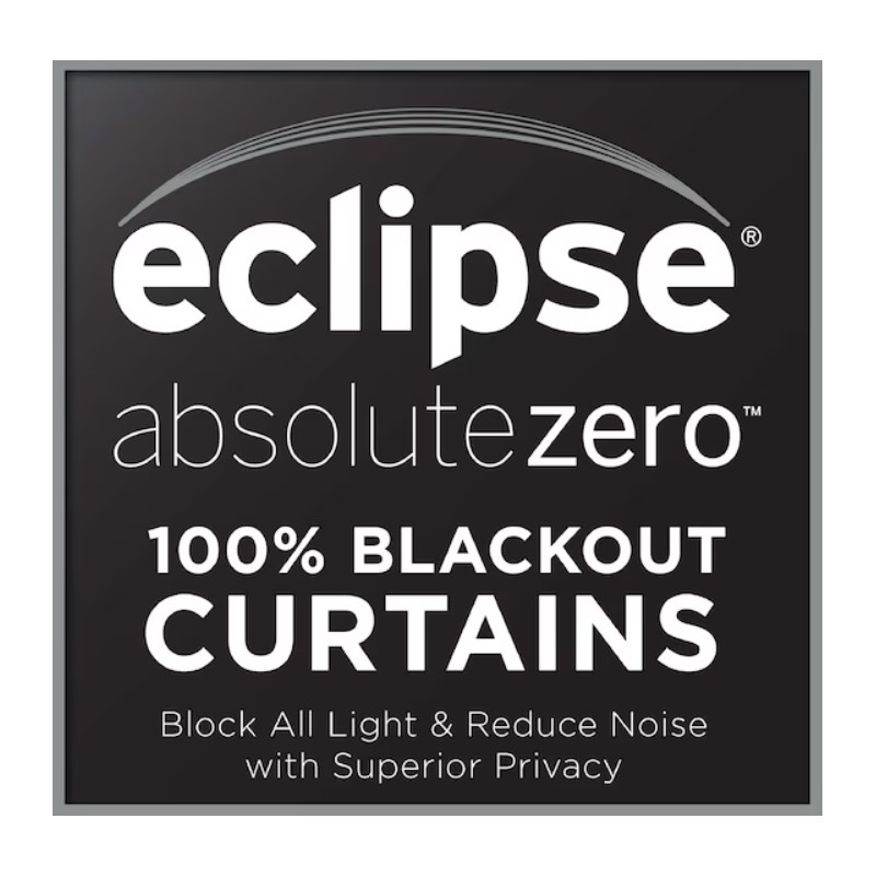 Eclipse Absolute Zero 100% Blackout 40×95" Single Panel Grommet Curtain