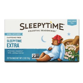Pack of 4 x Celestial Seasonings Wellness Tea - Sleepytime Extra - Caffeine Free - 20 Bags