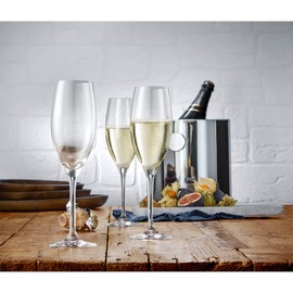WMF Champagne Glass Easy Plus, Crystal, 26 x 10 x 26 cm