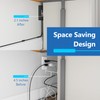LIDER Flat-Face Outlet Extender with 3 Receptacles, Ultra-Thin Wall Plate