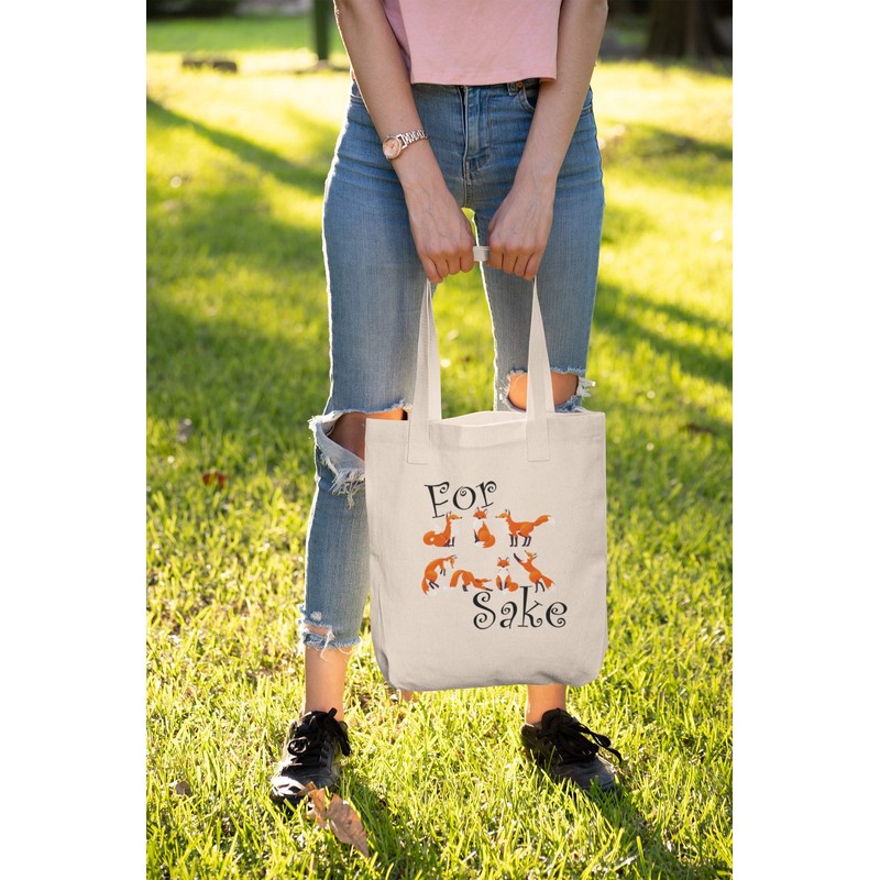 Super Lemon For Fox Sake Tote Reuseable Shoulder Shopping Bag