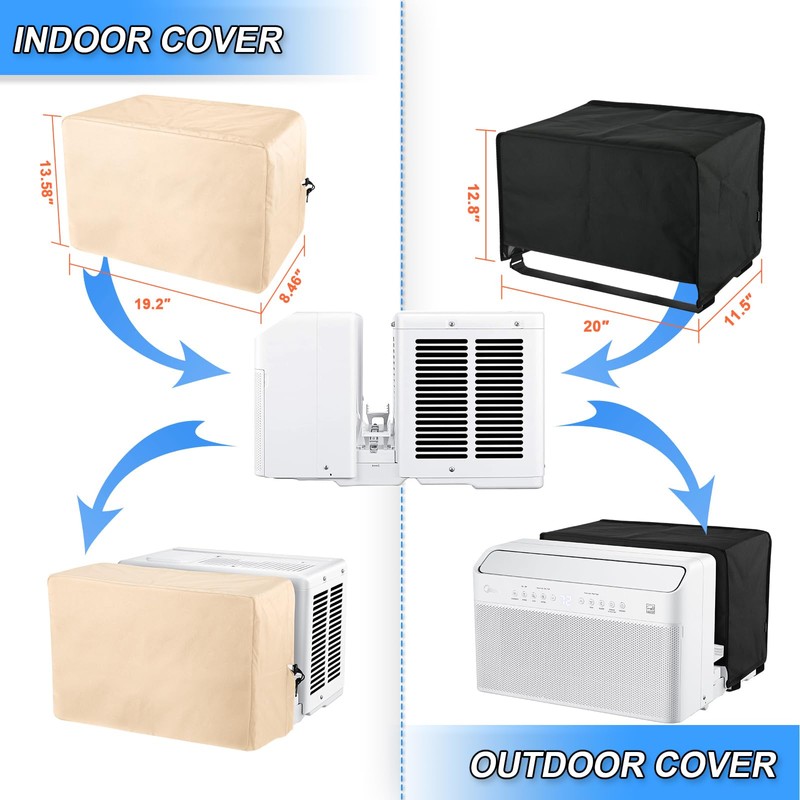 600D Outdoor Air Conditioner Covers and Indoor Air Conditioner Cover