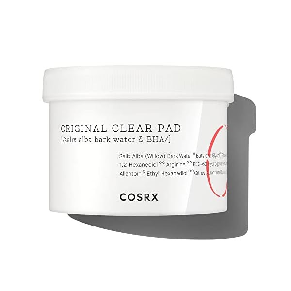 COSRX BHA Toner Pads, 70 Sheets, Exfoliating Pads for Dead