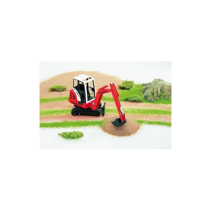 Bruder Spielwaren 02432, Mini Scavatore Schaeff HR 16, Multicolore