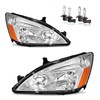 Vizotae Headlights Assembly for 2003-2007 Honda Accord Halogen Headlamp Replacement,