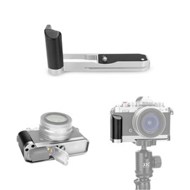 JJC Metal Hand Grip for Nikon Z fc Camera, Arca Swiss Type Quick Release Plate - Anti-Slip L Bracket Enhanced Grip - Replaces Nikon Z fc-GR1 Hand Grip, Silver