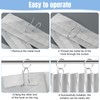 120 PCS Heavy Duty Zinc Metal Drapery Pin Hooks,Metal Curtains