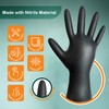 MiraPak Black Nitrile Disposable Gloves 6 Mil Extra Strength, Food-Safe,Latex