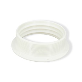 intulon 6-inch Tube Portable AC Air Conditioner/Fan Exhaust Plastic Hose Flange Wall Mount - Counter-Clockwise thread 6CCWMOUNT,Off White