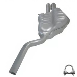 Stainless Stee Northeastern Rear Exhaust Muffler Pipe fits: 2005-2014 Volkswagen Jetta 2.5L 2.0L