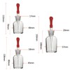 TISMART Dropping Bottle Sets 3PCS Transparent 3Size(30ml (1.01oz)/60ml (2.03oz)/ 125ml