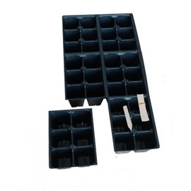 900 cells Quality Seed starter trays 25 sheets of 36 cells 900 total DEEP EXTRA LARGE CELLS +15 Labels easy to write Bottom and side drainage give healthy roots