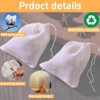 [40PCS Natural] Reusable Cotton Muslin Drawstring Bags – 20pcs 4x6"