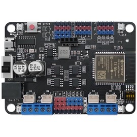 Maker-ESP32 Dev Board, Integrated 3.5A Motor Driver (4 DC/2 Stepper/4 Servo), 2.4GHz WiFi & Bluetooth, ESP32-WROOM-32E Microcontroller, Arduino & MicroPython Support for Robotics DIY STEM Projects