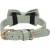 Dog Collar with bow tie Nela Mint green XS/S 24-30cm