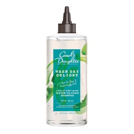 Carol's Daughter Wash Day Delight Love At First Wash Champú sin sulfato de agua a espuma con aloe y agua micelar, sin parabenos, silicona y champú micelar, mejor para cabello rizado y rizado, 16.9 floz
