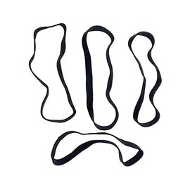 erioctry 10 PCS Large Thick Elastic Rubber Bands Heavy Duty Bands Strong Durable Wide Wrapping Bands for Industrial Home Office and School 7inch (Black)