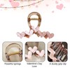 Valentine's Day Hair Clips for Women Girls Pink Heart-Shaped Valentine's