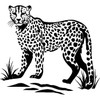 'Cheetah' Rubber Stamp - Unmounted Design for Crafting & Scrapbooking,