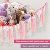Teddy Hammock with LED Light, Boho Decor Plush Toy Storage