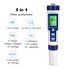 Cuteefun Digital PH Meter, 5 in 1 Water Quality Tester