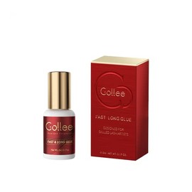 GOLLEE Pegamento Extra Fuerte para Extensiones de Pestañas. Retención de 6-8 Semanas. Adhesivo de Pestañas (0,17 fl.oz / 5 ml) / Tiempo de Secado 1-2 s/Bajo Humo/Uso Profesional
