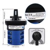 Baomain 40A Momentary Motor Reversing Switch AC 660V 12 Terminal