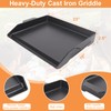 Universal Cast Iron Flat Top Griddle for Gas/Stove/Electric/Charcoal Grill,23" X