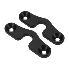 Sun Visor Mounting Clip Sun Visor Clip Repair Kit Aluminum Alloy Black Anodized Replacement for Jeep JK JL JLU