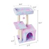 FISH&NAP Cute Cat Tree Kitten Cat Tower for Indoor Cat