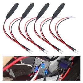 4PCS LED Resistor Turn Signal for Motorcycle,Practical Load Resistors LED Turn Signal Parts for Solving Motorcycle Turns Signals Problems,12V 10W LEDs Turns Signals Resistor