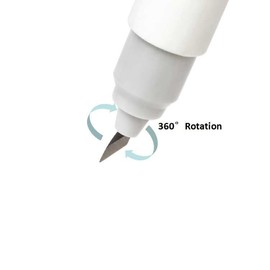 Bira Craft 2 pc replacement blades for 360 degree swivel hobby knife for cutting paper, cloth, plastic, foil and photographs (561-205 2 pc Replacement Blades)