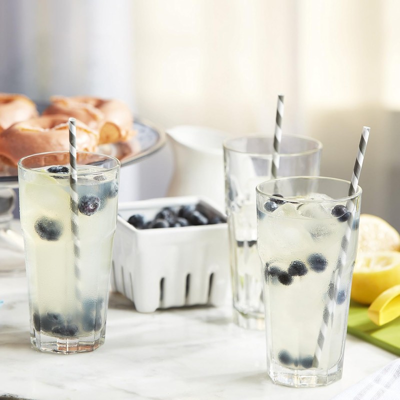 Libbey Gibraltar Drinking Glass Drinking Cup Set, Iconic Heavy Base