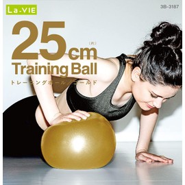 La-VIE 3B-3187 Training Ball, 9.8 inches (25 cm), Gold, Mini Soft Balance Ball, Genuine Manufacturer