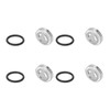 Eacam Motorcycle Brake Master Cylinder Gasket Set, 4 Pcs Metal