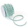 Beadthoven 1 Roll/5.46 Yards 3mm Braided Cord Light Green 3-Ply