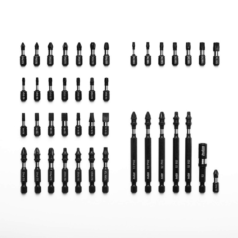 Protorq Impact Driving Accessory Set, 42-Piece,Industrial Strength, 1/4" Hex Shank