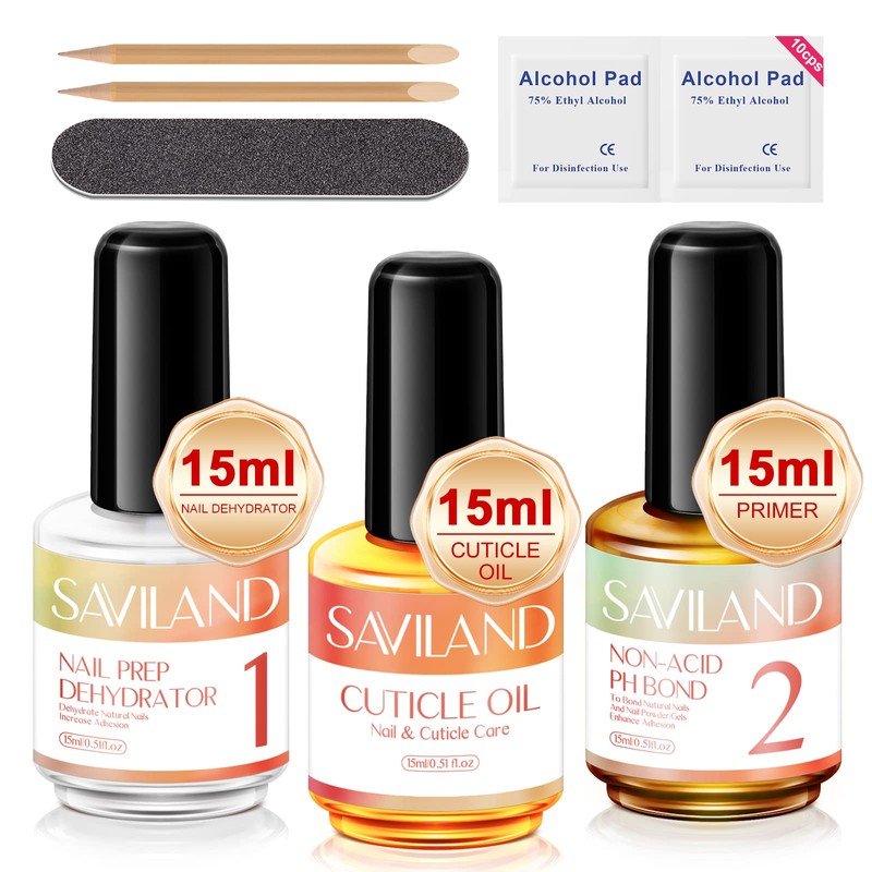 SAVILAND Saviland 15ml Nail Dehydrator and Primer and Cuticle Oil