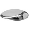 HEIHAK 6 PCS 8 Inch Stainless Steel Plates, Reusable Round