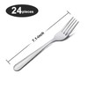 Unokit Stainless Steel Dinner Forks Silverware - 24 Pieces (7.1