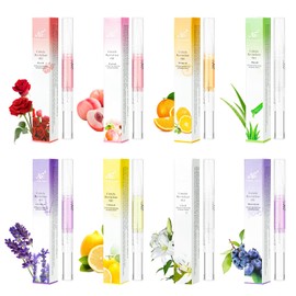 LOPHE Nagelöl Stift, 8 Stück Nagelöl Cuticle Oil Pen, Nagelpflege stift, Nagelhautpflege-Öl, Nagelpflegestift Nagelhaut-Öl-Stift mit Vitaminen, für die Reparatur von Rissigen und Trockenen Nägeln