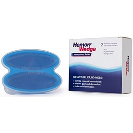 Hemorrwedge Hemorrhoid Treatment Ice Pack - Gel Freeze Pack, Pair with Case…