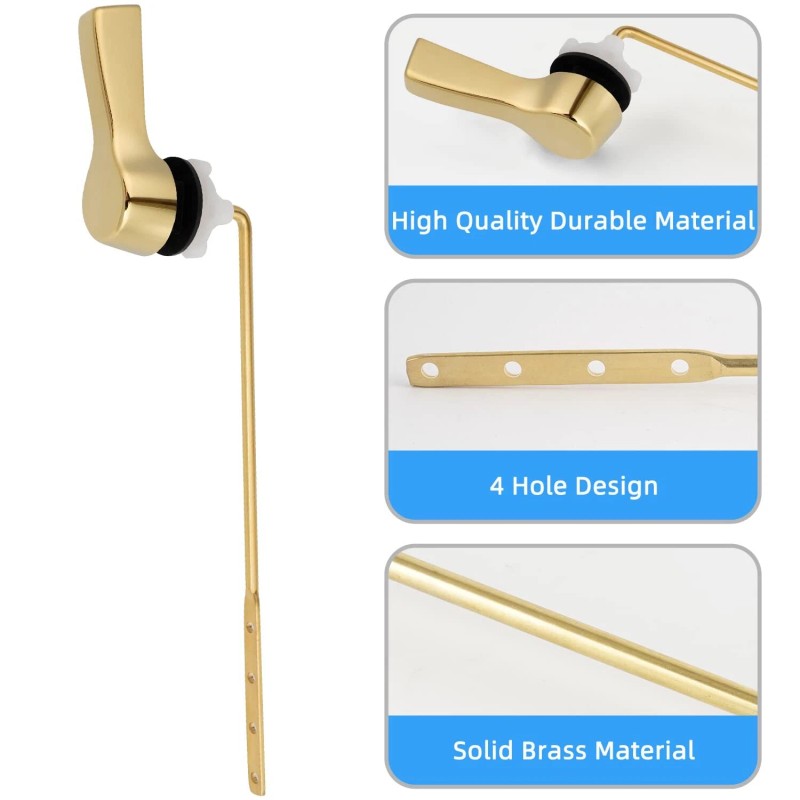 Universal Front Mount Handle Hibbent 2 Pack Toilet Tank Flush