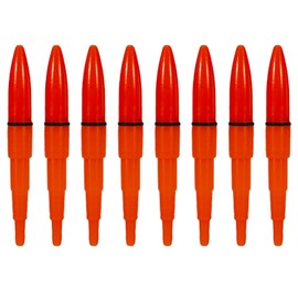 REMDY Electric Float Tip Light, Floating, Fishing Pouch, Sea Fishing, Fishing Float, Luminous, Visibility, Fluorescent, Float Bobber Accessory, LED (8 Red Pieces)