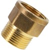 BERANMEY 2 Pack Brass Pipe Fittings, 3/4" to 3/4" Pipe