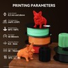 Kexcelled Matte ABS Filament 1.75mm White, Matte 3D Printer Filament