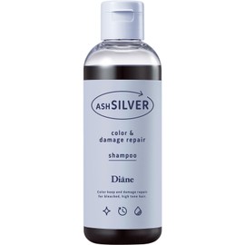 Diane Ash Silver Color Shampoo [Color Charge & Damage Repair] Ash Silver 6.8 fl oz (200 ml)