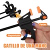Kit 12 Piezas Prensas Carpinteria(4in) Y Acortar,Incluir 4 Sargento Carpinteria