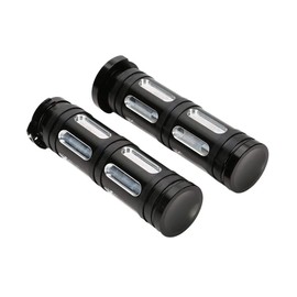 Baceyong 2x Motorcycle Grips, Universal 25mm Grip Bar Waterproof Non Slip Aluminum Motorcycle Handlebar Grips
